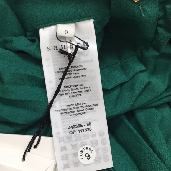 SOLD NWT Sandro Corie asymmetric pleated wrap skirt - Picture 9 of 10